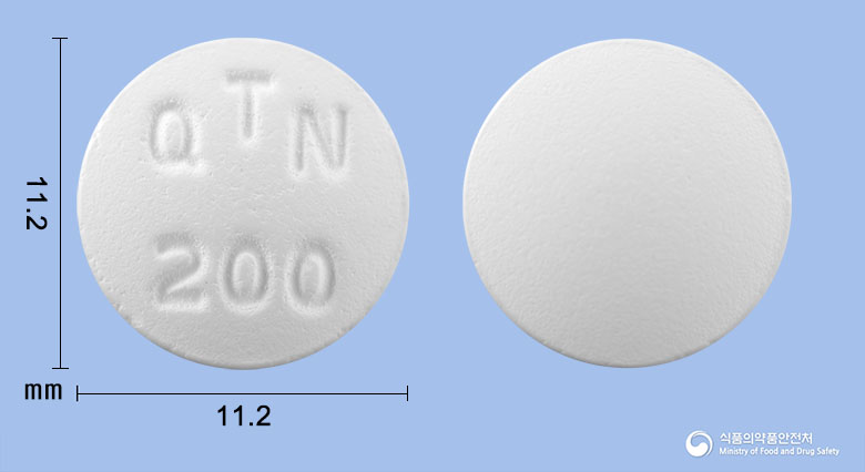 쿠아틴정 200mg