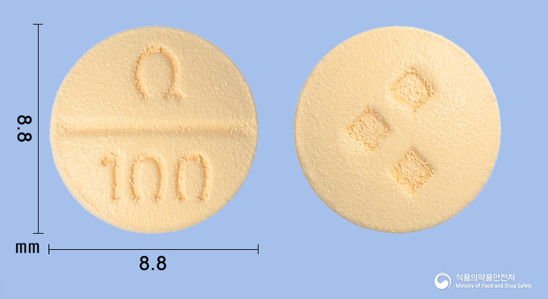 큐로켈정 100mg