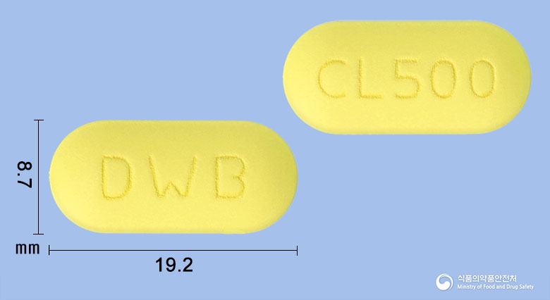 대웅바이오클래리트로마이신정 500mg